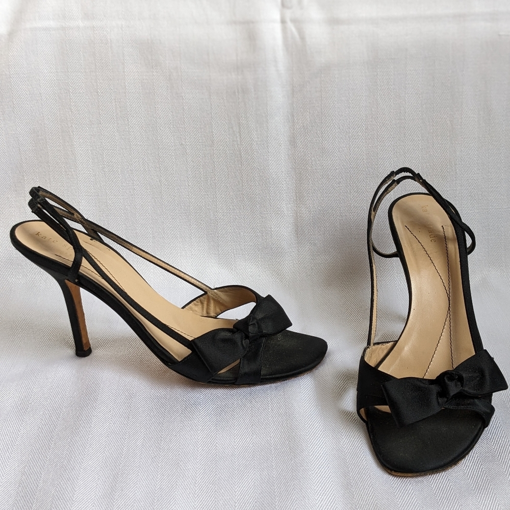 Kate Spade Satin Sling Back Heels